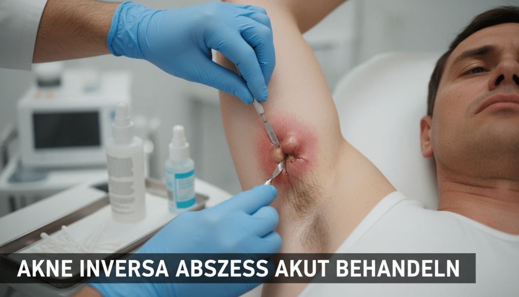 Akne inversa Abszess akut behandeln Akne inversa Abszess akut behandeln
