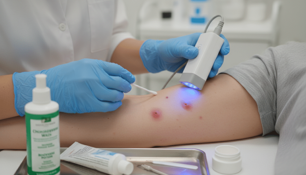 Behandlung milde Akne inversa Behandlung milde Akne inversa