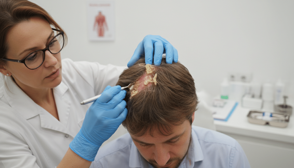 Hautarzt seborrhoisches Ekzem Kopfhaut Hautarzt seborrhoisches Ekzem Kopfhaut