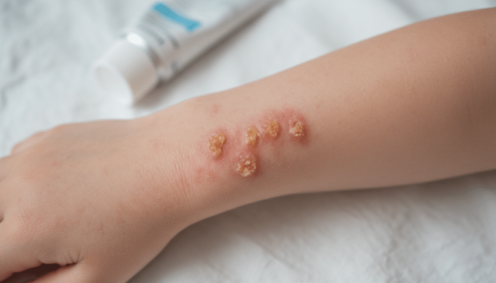 Impetigo bei Neurodermitis Impetigo bei Neurodermitis