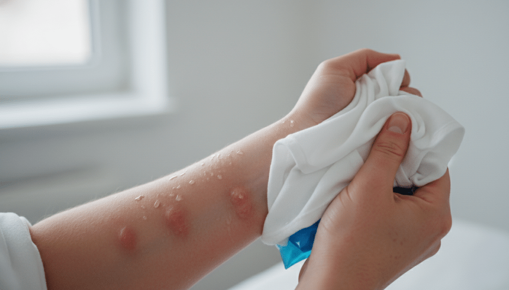 Quaddeln kühlen Quaddeln kühlen