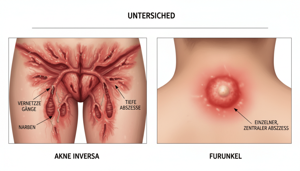Unterschied Akne inversa Furunkel Unterschied Akne inversa Furunkel