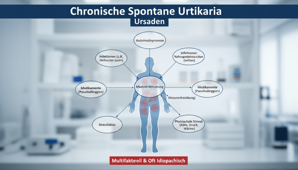 chronische spontane Urtikaria Ursachen chronische spontane Urtikaria Ursachen